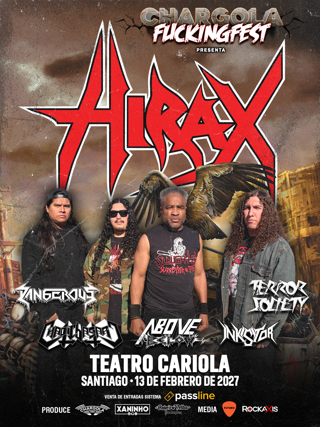 Hirax programa su regreso a Chile